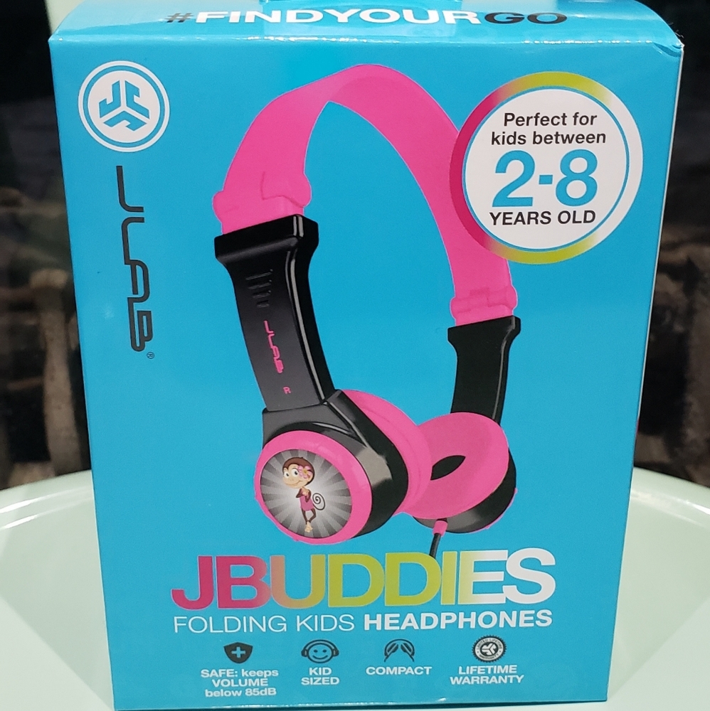 New pink kids headphones